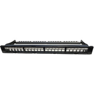 24 PORT UTP Blank Patch Panel with Back Bar