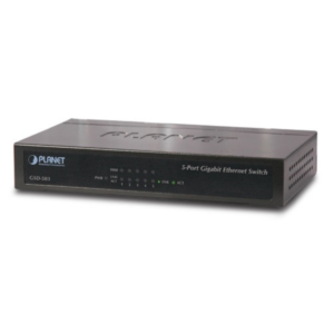 GSD-503, 5-Port 10/100/1000BASE-T Gigabit Ethernet Switch, Metal Case