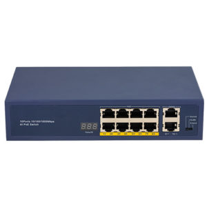 8 Ports Gigabit PoE Switch With 2 Gigabit Uplink (96 Watts)