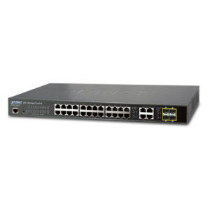 WGSW-28040 24-Port 10/100/1000T + 4-Port Gigabit TP/SFP Combo Managed Switch
