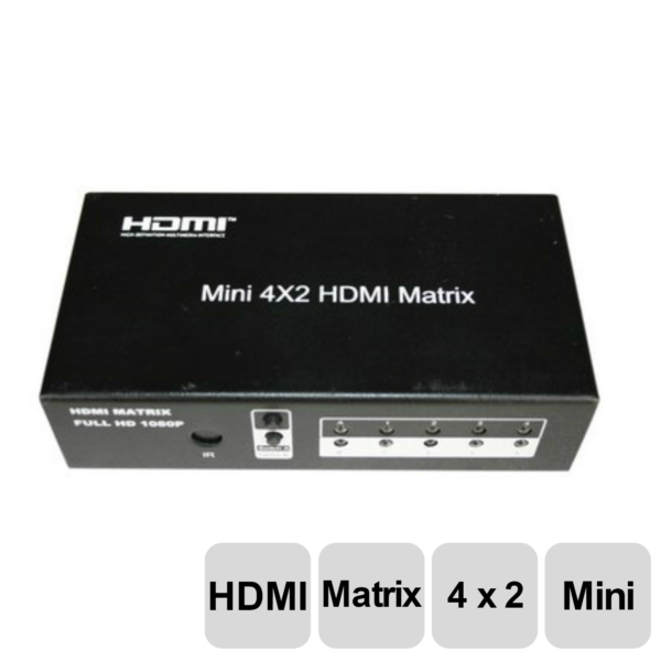 HDMI-MX402 4×2 HDMI Matrix With Remote Control