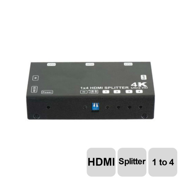 HDMI-SP104 1×4 HDMI Splitter, 4Kx2K@60Hz, EDID, HDCP, (3840×2160@60hz YUV 4:2:0)