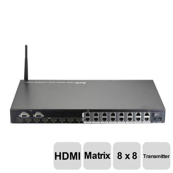 HDMI-MX88 8×8 HDMI Matrix over 50m Cat5e/6 cable , with Wifi control,RS232