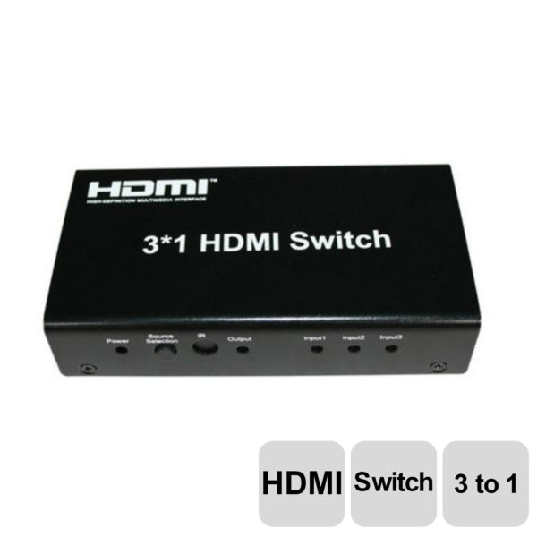 HDMI-SW301 3×1 HDMI Switch With Remote Control
