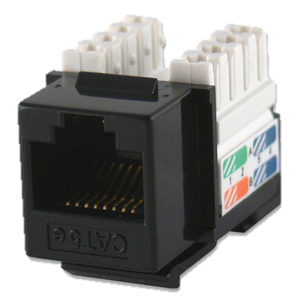 SAE-KU5(BK): CAT 5e KEYSTONE Black